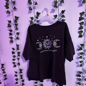 Dark grey t shirt size medium large. Oversized tee.